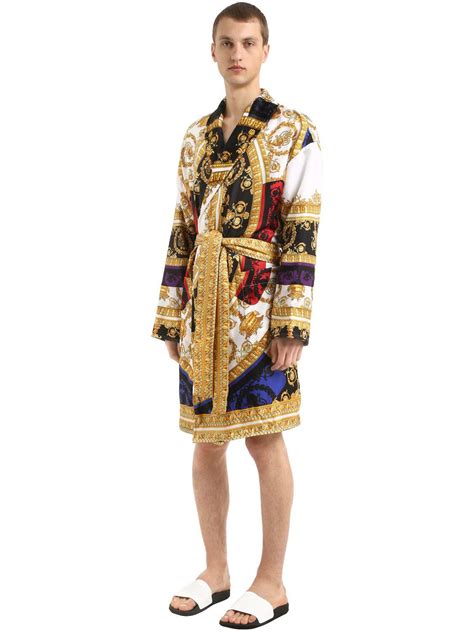 versace silk robe men|Versace barocco robes.